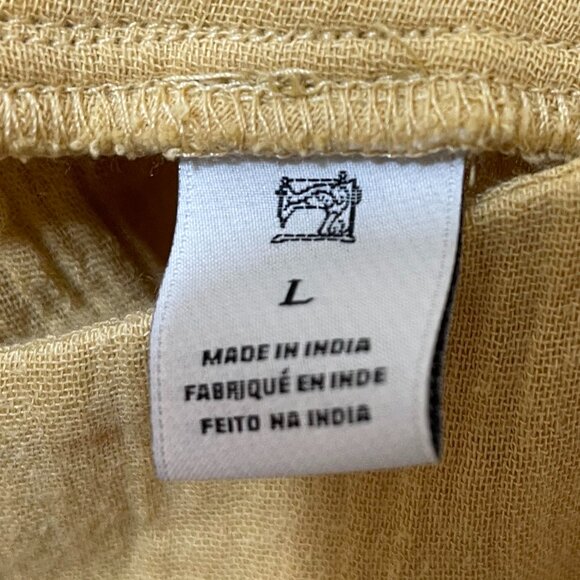 Scotch and Soda Deep Yellow 100% Cotton Top-Sz L - Picture 7 of 8